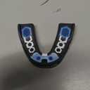 Shock Doctor Mouth Guard Football, Sports Mouth Guard with Convertible Helmet Strap (Adult, Carbon)