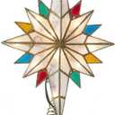 Kurt S. Adler 10-Light Bethlehem Capiz Star Multi-Tip Treetop