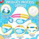 Macarrie 50 Pack Swim Goggles for Kids Bulk Child Swimming Goggles Gifts Anti-fog No Leaking Swim Glasses