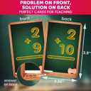 QUOKKA Math Flash Cards for Kids Ages 5-8 - Addition and Subtraction, Multiplication and Division Games for Kids 5-7 - 139 Double-Sided Flashcards for Studying - Large Bold Fonts - Flash Card Rings