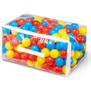 Hovenlay 100 Ball Pit Balls for Kids, Plastic Balls for Ball Pit, Play Balls for Toddlers Babies, Ideal for Ball Pit, Kiddies Pool, Indoor Playpen