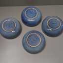 UNICASA Ceramic Cereal, Soup Bowl Set 25 Ounces - Serving Bowls for Salad, Fruit, Pasta, Dinner, Microwave and Dishwasher Safe (Blue)
