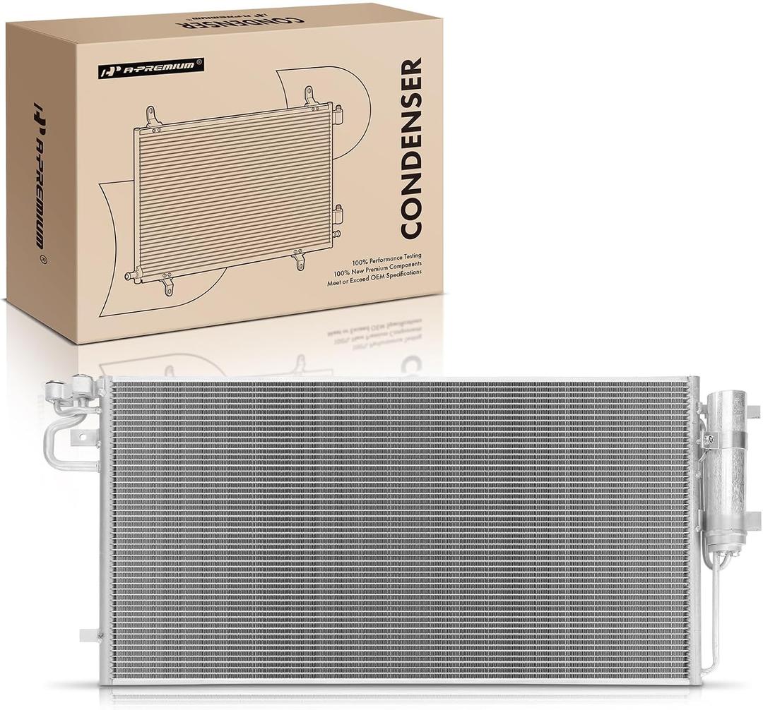 A-Premium Air Conditioning Condenser Compatible with Ford & Lincoln | for Ford Escape 2017-2019, Focus 2016-2018, Transit Connect 2019-2023 & Lincoln MKC 2015-2019, 1.5L 2.0L 2.3L 2.5L