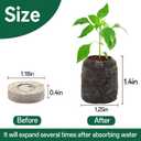 Halatool 55 Pcs 30mm Peat Pellets Block Potting Soil for Seedlings, Compressed Garden Soil Seed Starter Nutrient Peat Pods for Starting Seeds, Planting Flowers, Vegetables, Herbs