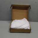 Amazon Basics Lightweight Super Soft, Wrinkle-Free, Easy Care Microfiber 4-Piece Bed Sheet Set with 14-Inch Deep Pockets, Full, Bright White, Solid