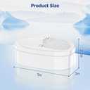 4 Pack WD-PF-01A Plus Replacement Filter for All Water-Drop Pitcher Filtration System, Compatible with Water-Drop WD-PF-01A Plus, Reduces PFOA/PFOS, Chlorine, Last Up to 3 Months or 200 Gallons, White