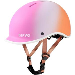 SIFVO Kids Bike Helmet for Boys & Girls Adjustable Youth Helmet for Biking Skateboarding Scooter – Lightweight Durable Extended Visor All-Round Protection 51-55cm