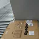 Babelio Baby Gate for Stairs, Kitchen & Doorways, 26-43" W 28" H No Bottom Bar| Easy Installation| One-Handed Operation| Auto-Close| Hardware Mount (Drill Needed) Safety Dog/Pet Gate Indoor (White)