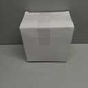 Boao 6 Pcs 72 Inch Round Plastic Fitted Tablecloth with Elastic Edge Design Waterproof Table Cover Plastic Tablecloth Protector for Table(Black)