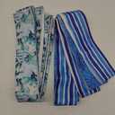 Boao 8 Pcs Large Towel Bands for Beach Chairs 15.75" x 1.97" Cruise Chairs Towel Bands Elastic Windproof Lounge Clips Strap Holder for Summer Pool Hawaiian Accessories Gifts (Fresh Style)
