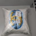 Stupell Industries Blue Fashion Lipstick Brand Lips Outdoor Printed Pillow, 18 x 18