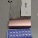 Vaydeer Metal 7 Day Pill Organizer 2 Times a Day  AM PM Weekly Travel Pill Case with Moisture-Proof Desiccant, Airtight Large Capacity Pill Box for Vitamins, Medications & Supplements (Rose Gold)