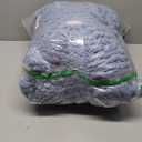 WESHIONGOO Chunky Knit Blanket Throw 51"63" Knitted Throw Blankets for Couch Bed Fluffy Soft Blanket with Jumbo Chenille Yarn Thick 100% Handmade(Dusty Blue)