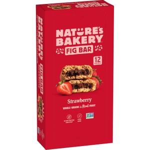 Nature's Bakery Whole Wheat Fig Bars, Real Fruit, Strawberry, 12 Twin packs (EXP 10/24/26)
