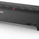 shinic Electric Baseboard Heater 120V with Digital Thermostat, Timer, Convection Space Heater for Indoor Use, Bedroom, Office, Overheat & Tip-Over Protection, Silent Operation, 1500W/750W, Black
