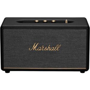 Marshall Stanmore III Bluetooth Home Speaker - Loud Stereo Sound with Bass and Treble Controls | Plug-in Powered | Record Player Compatible | RCA and 3.5 mm Aux Inputs - Black