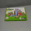 Magnetic Building Blocks 104PCS, STEM Magnet Blocks for Ages 4-8, Montessori Learning Toys for Kids, Sensory Magnetic Cubes for Boys & Girls, Educational Building Set for Birthday