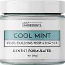 Remineralizing Tooth Powder  Fluoride-Free Oral Care  Gently Cleans & Whitens  Supports Strong Teeth & Fresh Breath  Vegan, Non-GMO, Made with Real Food Ingredients (Regular, Remineralizing) (1 Ounce (Pack of 1))