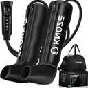 Leg Compression Massager for Circulation and Pain Relief, Air Compression Recovery System for Fast Recovery of Foot, Calf and Thigh, Relieve Edema, Reduce Muscle Fatigue, Gifts for Dad