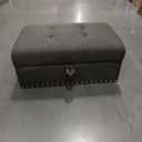 Storage Ottoman Charcoal Grey