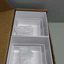 8 Buffet Risers with Mini Signs, Buffet Table Risers and Stands, Acrylic Cube Display Box for Catering Party Table Food Display, Dessert, Cakes - White, Set of 8 Boxes