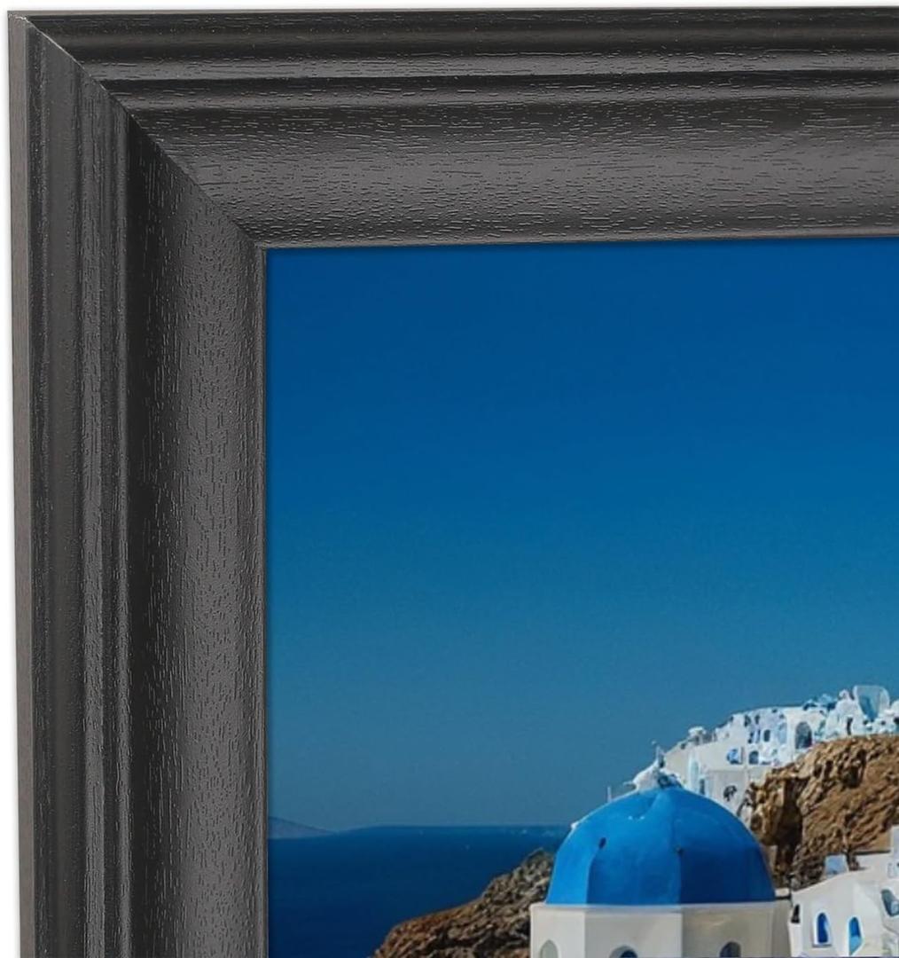 16x29 inch Picture Frame Solid Wood Black,Suitable for Panoramic Photo Frame/Posters/Painting/Group Photo/Puzzle (A23B1629) ﻿