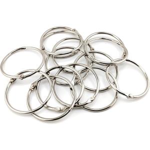 35 Pack Loose Leaf Binder Rings,2" Diameter- Nickel Plated Steel Rings for Office, School, and Home Use - Securely Bind Documents, Keychains, and More (2 Inch Diameter)