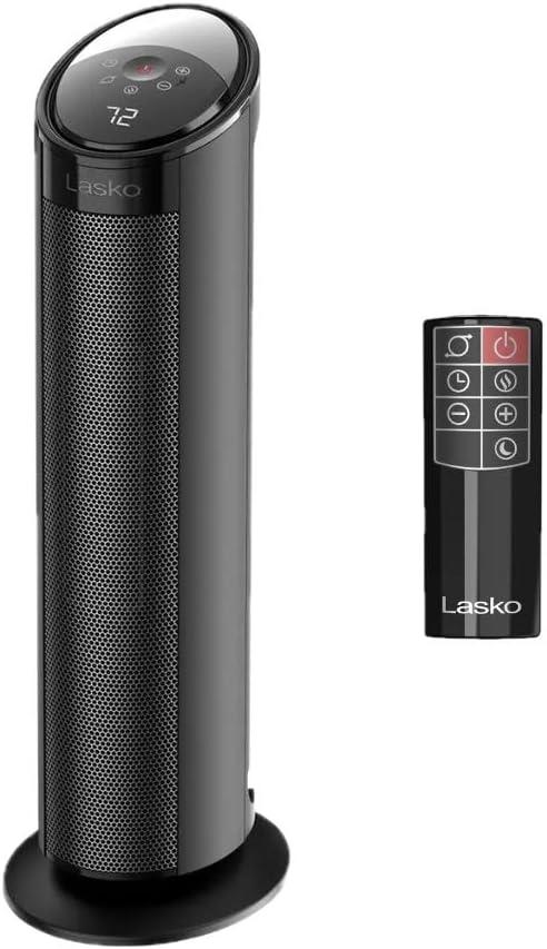 Lasko - 22" Electric Ceramic Tower Heater with Timer and Powerful 1500W: Smart Heat for Your Home