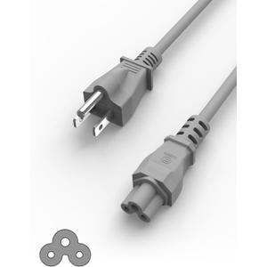 US 110V Power Cord Replacement for Portable Electric Kettle for Travel - Grey