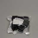 12 Pcs 1-1/2" Square Plastic Plugs, Black Tube End CapsTubing Post End Cap for Square Tube, Chair Legs, Fence