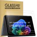 [2-Pack] 9H Hardness Tempered Glass Screen Protector for HP OmniBook X Flip 16 (16-ar/as0000) & HP OmniBook 7 Flip (16-au0000) 2-in-1 16-lnch Touchscreen Laptop | Anti-Scratch, Bubble-Free, Ultra HD