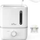 Bear Humidifiers for Bedroom, 2.5L Cool Mist Humidifiers and Oil Diffuser, Quiet Rapid humidifiers for Home Whole House, with Adjustable Mist Output and Auto Shut-off, White