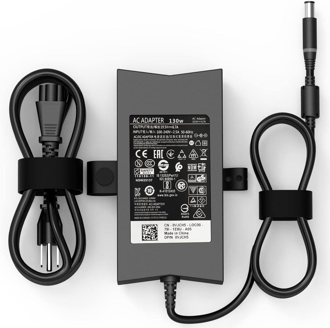 130W Laptop Charger Compatible with Dell G3 15 3500 3579 Inspiron 15 7000 7559 LA130PM121 DA130PE1-00 PA-4E JU012 CM161