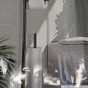 Toilet Paper Holder Stand, Toilet Paper Storage Standing, Standing Toilet Paper Stand, Standing Toilets Paper Holder with Storage, Bathroom ToiletPaper Roll Stand (Double Column)