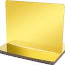 12 Pack 17 x 25 Inch Greaseproof Rectangle Cake Boards Corrugated Single Wall Pad Half Sheet Board Rectangular Scalloped Rectangle Dessert Base for Pizza (Gold)