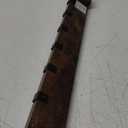 Wooden Coat Rack 6 Black Metal Hangers