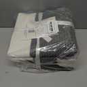 3Pack Cube Storage Bins, Square Storage Baskets for Christmas Decorative,Foldable Trunk organizer for Car,11 Inch Cotton Rope Woven Storage Basket for Organizing - Grey Baskets for Shelves,Camping (3PCS-White+Gray)