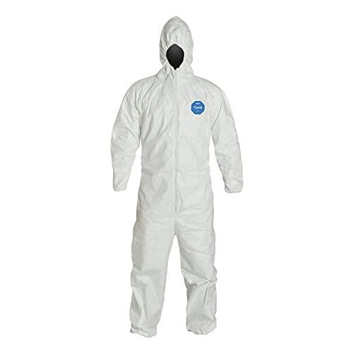 DuPont Unisex Industrial, White, Medium (Pack of 25)