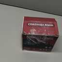 2 Pack Smoke and Carbon Monoxide Detector,Smoke Detector Carbon Monoxide Detector Combo with Batteries,Fire Alarm Smoke Detector with Test Button and Digital Display