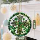 2 x Religious Christmas Tree Decorations, Christmas Ornaments, Keepsake Ornaments, Holiday Decor, Cross Gifts, Christian Gift, Religious Gift, Holiday or Xmas Gifts