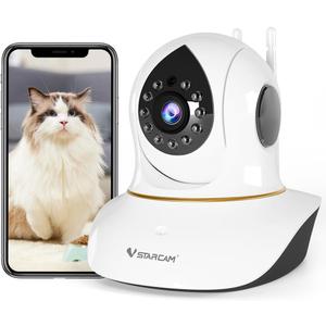 VSTARCAM Interactive Pet Camera with Dual WiFi Antennas, 360 Pan-Tilt, 2K Dog & Cat Camera with Phone APP, 2.4GHz WiFi, IR Night Vision, Motion Detection, 2-Way Audio, Dog Cameras for Pet Monitoring
