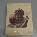 Jigfoxy Wooden Puzzles for Adults, The Snail's House Wood Puzzles Adult, Unique Animal Shape Wooden Jigsaw Puzzles for Adults, Birthday Gifts for Puzzle Lovers, Family, Friend (S8.2 * 7.6in89pcs)