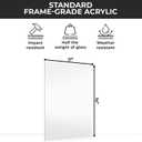 CountryArtHouse Frame-Grade Acrylic Replacement for 11x14 Picture Frame, Replacement Plexiglass for 11x14 Photo Frame, UV-Resistant Acrylic Cover Sheet