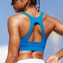 RUNNING GIRL Sports Bras for Women High Support,Racerback Supportive Molded Cup Sports Bra with Sewn in Pads (L)
