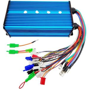 Intelligent Brushless Controller 48V 60V 72V 84V 3000W Maximum Current 100A Aluminium Alloy E-Bike Brushless Motor Controller for Electric Bicycle Scooter