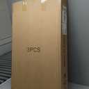 3Pcs Cylinder Pedestal Stands, Transparent Round Pedestal Display Plinth Pillars for Wedding Ceremony Birthday Parties Art Decor