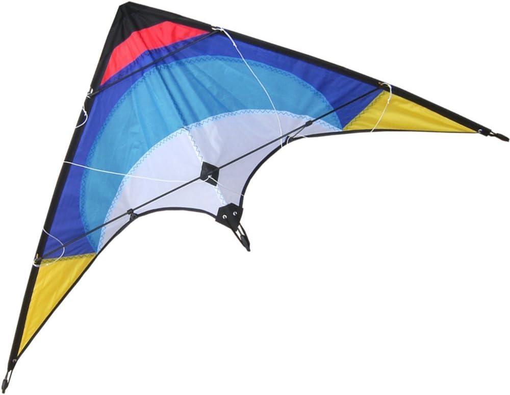 HENGDA KITE-Upgrade Star Rhyme 48 Inch Dual Line Stunt Kite for Kids and Adults,Outdoor Sports,Beach and Fun Sport Kite,Handle,Line,and Bag Included