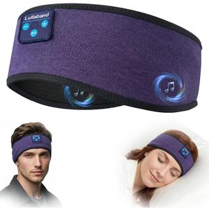 Lullaband Bluetooth 5.4 Sleep Headband Headphones,Wireless Sleeping Headphones for Side Sleepers with Ultra-Thin Stereo Speakers, Ideal for Yoga, Meditation, Sports and Relaxation