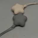 Moonkie Silicone Pacifier Holder Case, Cute Portable Pacifier Storage Case, 2 Pack (Shifting Sand/Lunar Grey)