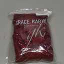 GRACE KARIN Women's Sequin V Neck Ruffle Sleeve Empire Waist Sparkly Glitter A Line Cocktail Formal Dresses, Wine Red Medium